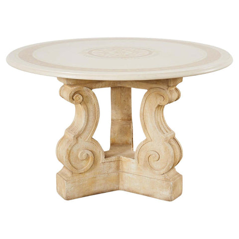 Michael Taylor Attributed Neoclassical Style Stone Center Table