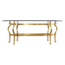 Maison Jansen Style Hollywood Regency Brass Oval Dining Table