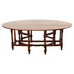 Dennis and Leen Georgian Style Drop-leaf Oval Dining Table