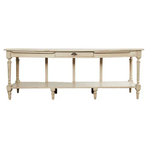 Country French Provincial Painted Pine Sideboard or Console Table