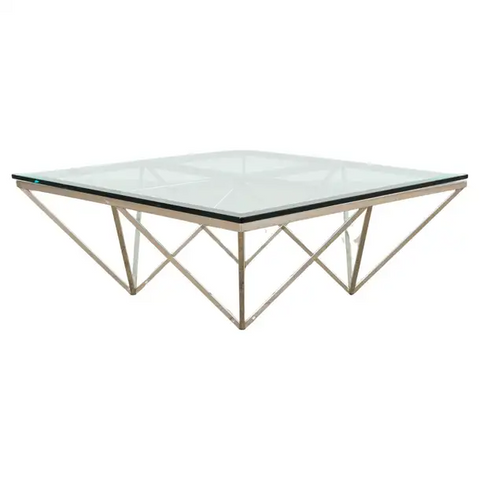 Paolo Piva Style Alanda Square Pyramidal Cocktail Table
