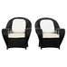 Pair of Ralph Lauren Wicker Rattan Garden Lounge Chairs