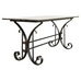 Italian Wrought Iron and Black Marble Dining Table