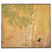 Japanese Taisho Two Panel Screen Bamboo Butterfly Landscape