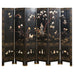 Chinese Export Six Panel Carved Soapstone Coromandel Screen