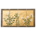 Japanese Edo Four Panel Screen Flowering White Chrysanthemums