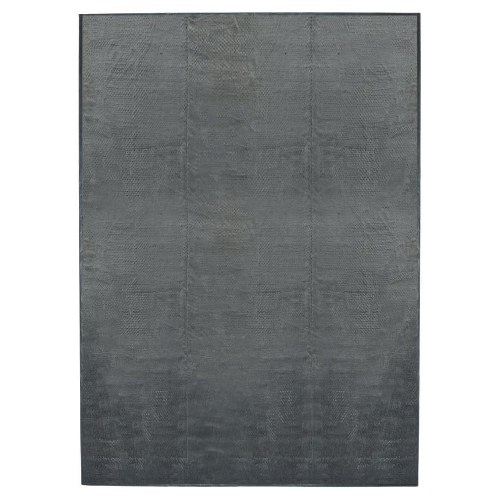 Palace Size Modern Woven Leather Strap Area Rug Carpet