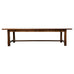 Monumental Country French Walnut Farmhouse Trestle Dining Table