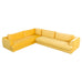 Bespoke Yellow Mohair Velvet Upholstered Sectional Sofa