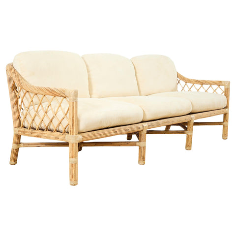 McGuire Organic Modern Rattan Sofa