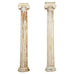 Pair of Distressed Greco-Roman Neoclassical Style Ionic Columns