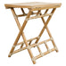 McGuire Rattan Oak Campaign Style Folding Drink Table