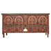 Moorish Middle Eastern Painted Wood Blanket Chest