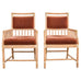 Pair of McGuire Cerused Rattan Mohair Library Armchairs