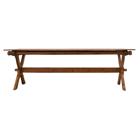 18th Century Country Swedish Pine Farmhouse Bockboard Dining Table