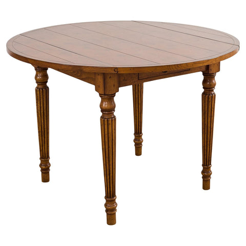 Country English Provincial Mixed Wood Farmhouse Dining Table