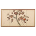 Japanese Showa Four Panel Screen Fruiting Pomegranate Tree