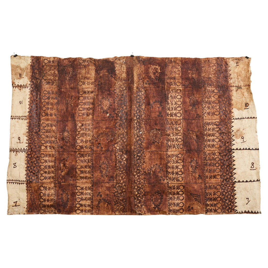 Tribal Style 12 Ft Polynesian Tapa Bark Cloth from Tonga