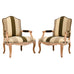 Pair of Louis XV French Provincial Style Fauteuil Armchairs by Kreiss