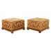 Pair of 19th Century Victorian Needlepoint Square Footstools
