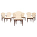 Set of Eight Maitland Smith French Louis XVI Dining Chairs