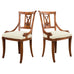 Pair of Napoleonic Empire Style Gondola Chairs with Dolphins
