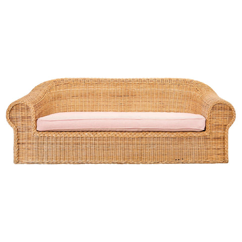 Michael Taylor Inspired Rattan Wicker Sofa by Wicker Works