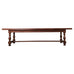 Country English Provincial Oak Farmhouse Trestle Dining Table