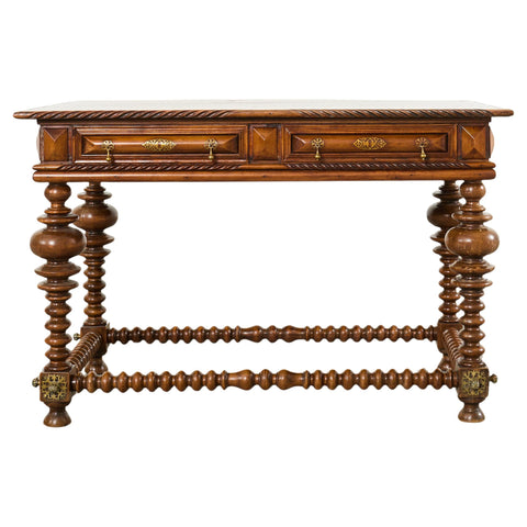 Portuguese Baroque Style Rosewood Library Table or Center Table
