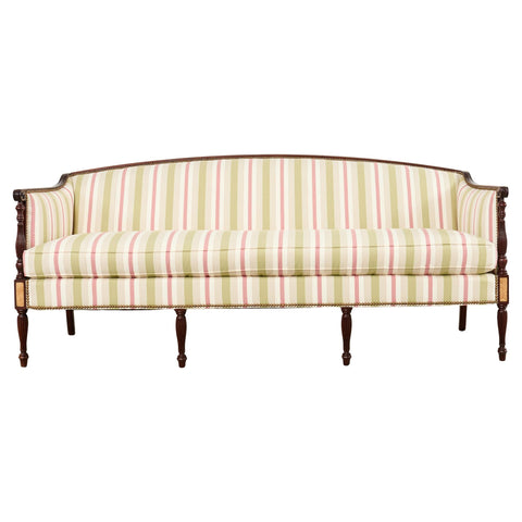 Federal Sheraton Style Mahogany Sofa Settee by Hickory Chair