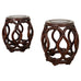 Pair of Chinese Rosewood Drum Stools or Drink Tables