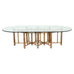 Monumental McGuire Organic Modern Bamboo Oval Dining Table 9 Ft.