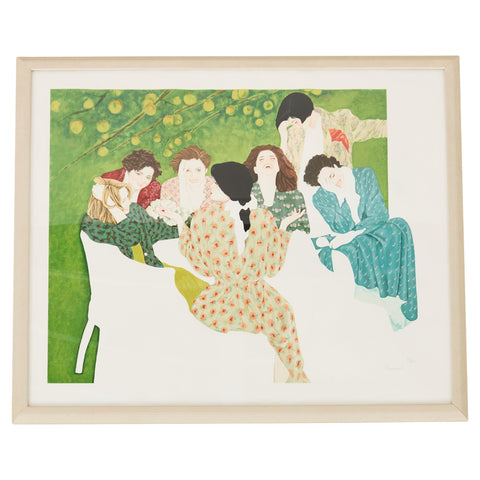 Christine Rosamond Signed Lithograph "Storyteller III" 1991