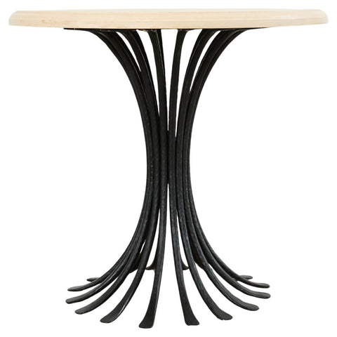 Ironies Aslo Stone Top Pedestal Center Dining Table