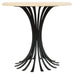 Ironies Aslo Stone Top Pedestal Center Dining Table