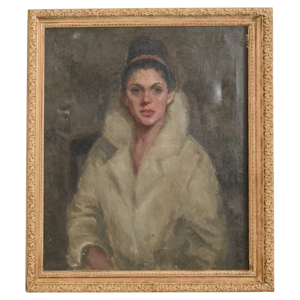 Mid-century Modern Italian School Portrait of a Lady