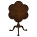English Georgian Style Clover Leaf Flip-Top Table