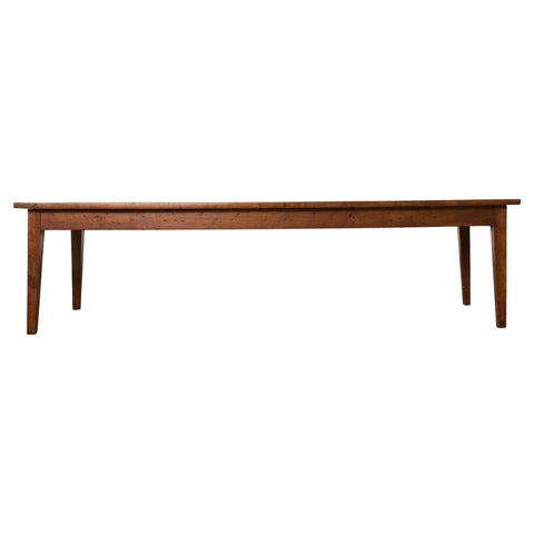 19th Century Country French Oak Farmhouse Dining Table 9.75 Ft