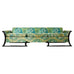 Midcentury James Mont Style Lacquered Gondola Dragon Sofa