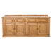 19th Century Country French Provincial Pine Sideboard 7 Ft