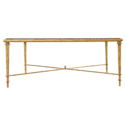 Maison Jansen Style Gilt Iron Cocktail Coffee Table