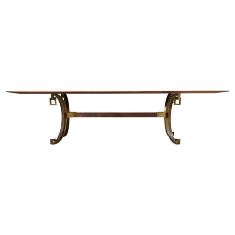 Maison Ramsay Neoclassical Style Bronze Dining Table 10 Ft