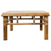 McGuire Organic Modern Rattan Oak Cocktail Coffee Table