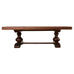 Grand Country French Oak Farmhouse Trestle Dining Table 7.5 Ft