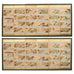 Pair Japanese Edo Six Panel Screens Tale of Genji