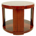 Ralph Lauren Italian Mahogany Round Modern Drum Table