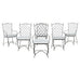 Set of Six Mario Papperzini Style Iron Garden Dining Chairs