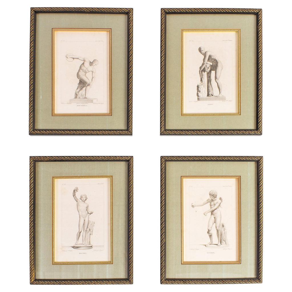 Set of Four Neoclassical Prints of Classic Figures