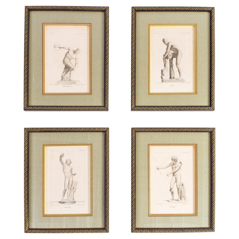 Set of Four Neoclassical Prints of Classic Figures