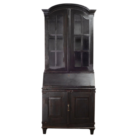 Industrial Style Iron Gunmetal Finish Secretary Cabinet 8.5 Ft.